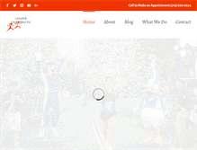 Tablet Screenshot of landerchiropractic.com